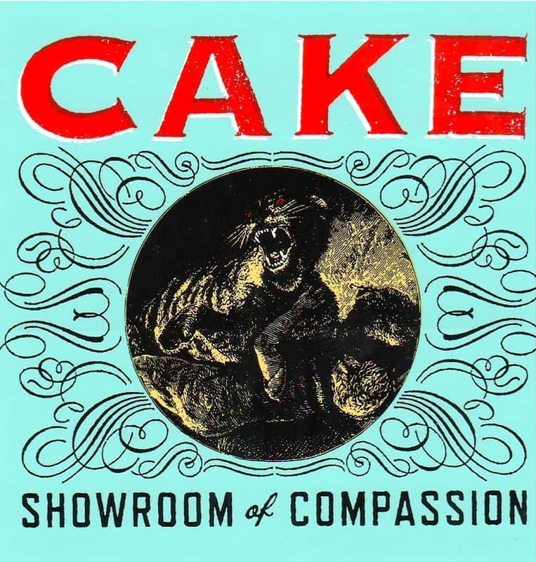 CAKE - Showroom Of Compassion Ltd Ed New RARE Band Sticker! Indie Rock Alternative Pop image 1