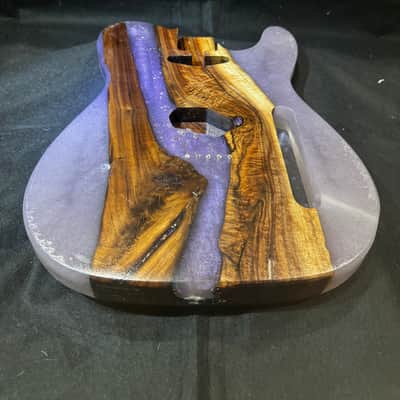 MH Customs Mystic Walnut T-Style Body 2026 - Black Walnut and Resin image 7