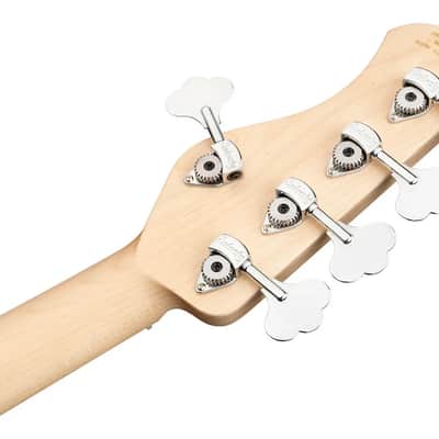 Sadowsky MetroLine 24-Fret Vintage J/J Bass-Swamp Ash Body-5 String-Ocean Blue Transparent Satin image 6