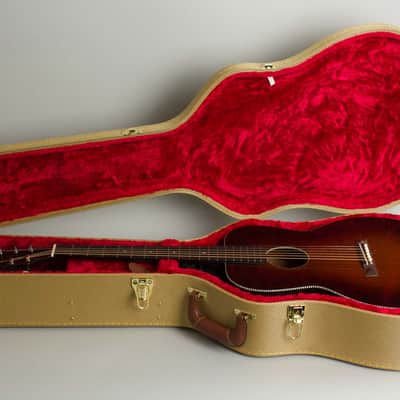 Oahu Model 67K Flat Top Acoustic Guitar, made by Kay, c. 1935, tweed hard shell case. image 10
