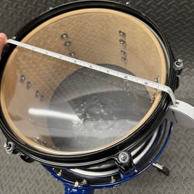 DDRUM 10” x 7” Dominion Maple Tom Blue Black fade drum Die Cast image 12