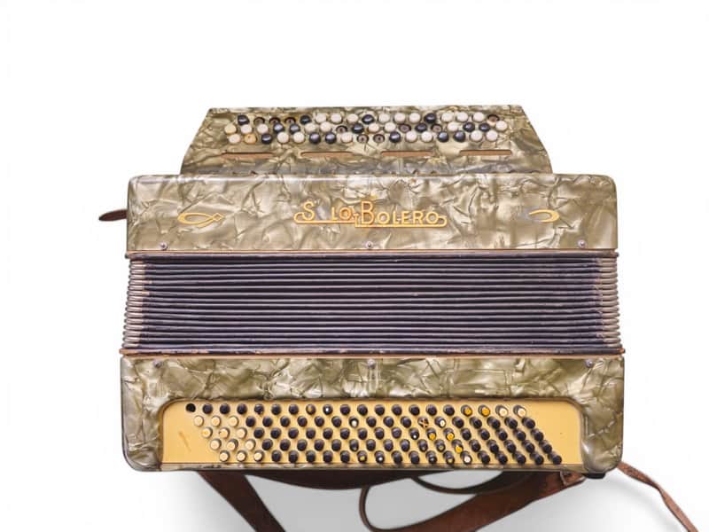 WWII German Button Accordion Solo Bolero 1939-1945 Rare Trophy Italy or Germany image 1