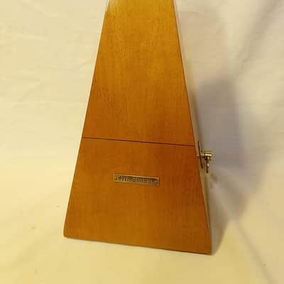 Fully Restored Vintage Seth Thomas Metronome No 10 Mid 1970s Birdseye Golden Maple, Serviced, Solid Brass Trim image 16