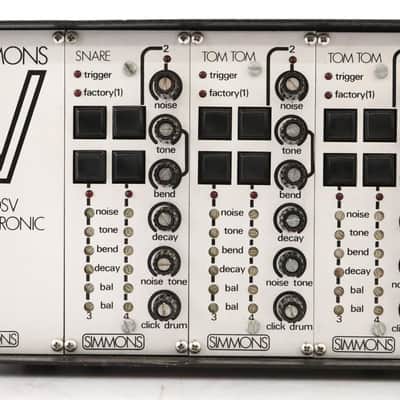 Simmons SDSV Electronic Drum Machine Synthesizer Rack #49100 image 3