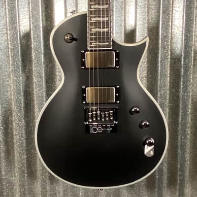 ESP LTD EC-1000 ET Evertune Bold Binding Black Guitar & Case #0622 Used image 1