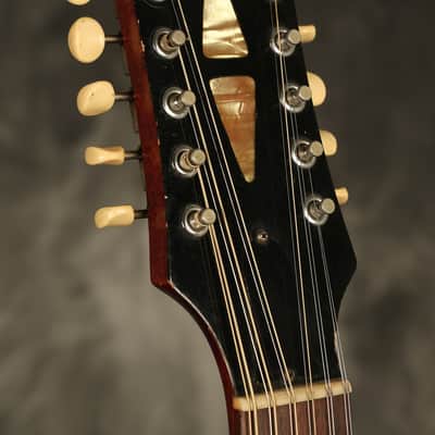 1966 Gibson B-45-12 string Dreadnought flattop acoustic Cherry Sunburst image 11