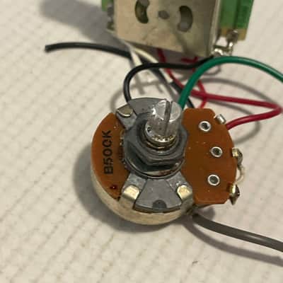 2000's Ibanez RG250DX RG Series Guitar Factory Electronics Wiring, Volume Tone Pot Jack image 4