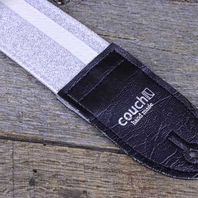 Couch RX041 Silver Sparkle Metal Flake Racer X Guitar Strap image 2