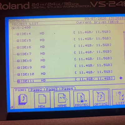 LOADED Roland VS-2480HD 120 gb drive, 4x VS8F-2 effects FX Great shape vs 2480 image 12