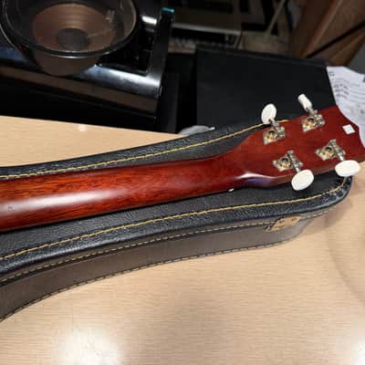 Vintage El Degas EU 55 Baritone Ukulele MIJ Japan Lawsuit Era Mahogany Near Mint image 11