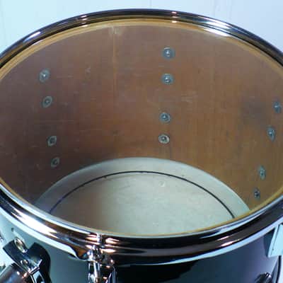 Pearl 13 x 9 Mounted Tom / Gloss Black Wrap / Early Export? image 8