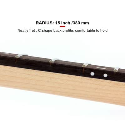 Electric Guitar Neck 22-Fret Bolt-On image 5