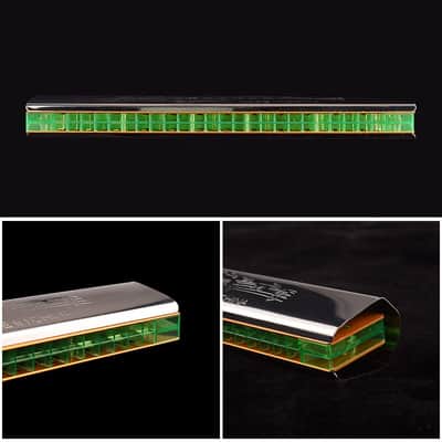 Swan Echoing Harmonica 24 Holes C Key Aluminum Board Stainless Steel Cover Board Harmonica In Paper Box Musical Harps image 5