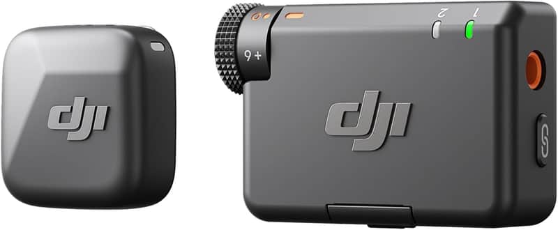 DJI Mic Mini (1 TX + 1 RX), Wireless Lavalier Microphone for iPhone/Camera/Android, Ultralight, Detail-Rich Audio, Noise Cancelling, Automatic Limiting, Vlog, Streaming, 400m Transmission image 1