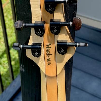 Marleaux Diva 5-String Fretless Bass 2021 - stunning Poplar Burl its the finest Fretless made today ! image 7