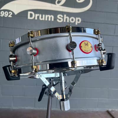 ~LIMITED EDITION~ A&F Red 4x14 Mercedes Aluminum Piccolo Snare Drum w/ Deluxe A&F Traveler Case (DH Room 4) image 2
