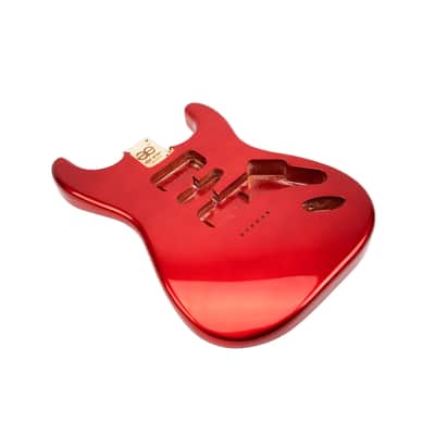 AE Guitars® S-Style Alder Replacement Guitar Body Fire Engine Red image 3