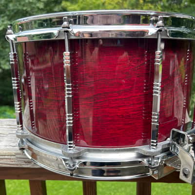 Pearl BC-814ED Free Floating 8” Birch snare 1984 - Cherry image 11