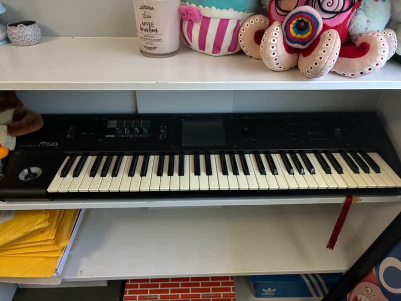 Korg M50 61-Key Music Workstation Keyboard 2000s - Black image 1