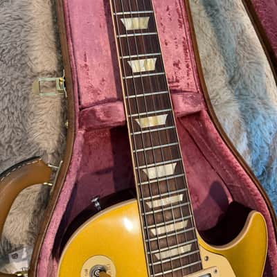 Gibson 1957 (R7) les Paul gold top dark back 2020 - Gold image 2