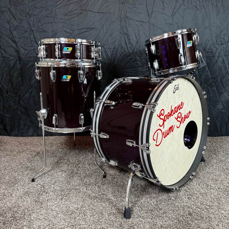 Ludwig Purple Vistalite Drum Set - Used By TRAIN image 1