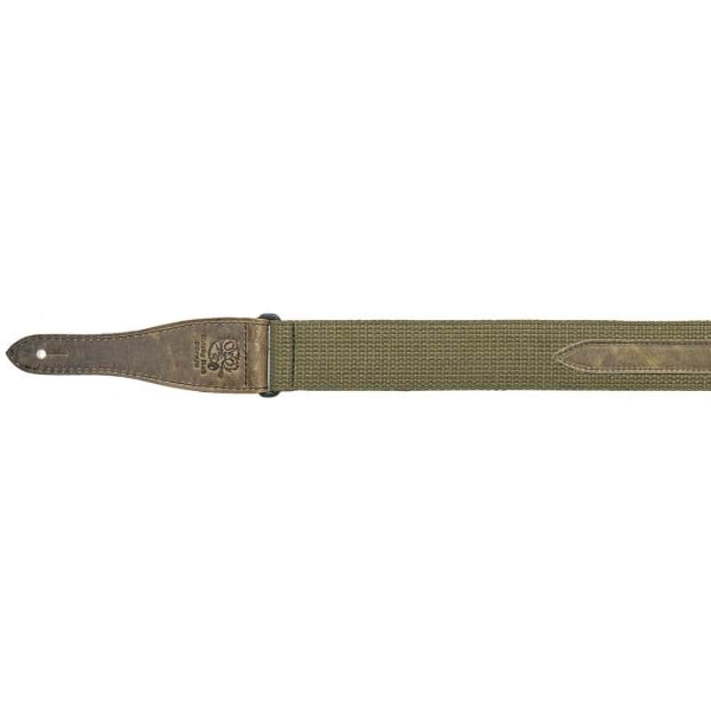 Steph Tracolla In Cotone Con Inserto In Pelle Verde Oliva Ctw1857 Olive image 1