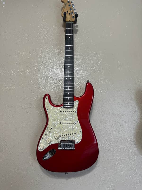 Fender American Standard Stratocaster Left-Handed with Rosewood Fretboard 1990 - 1993 - Frost Red image 1