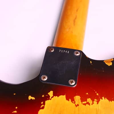 Fender Jazzmaster 1962 Sunburst - cool and completely original vintage guitar - check video! image 14