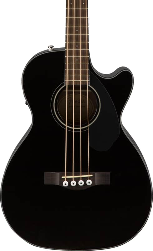 Fender CB-60SCE Bass Classic Design 4-String Acoustic-Electric Bass Guitar, Solid Spruce Top, Black image 1