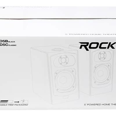 (2) Rockville HD5B 5" 150w RMS Powered Bluetooth Bookshelf Home Theater Speakers image 10