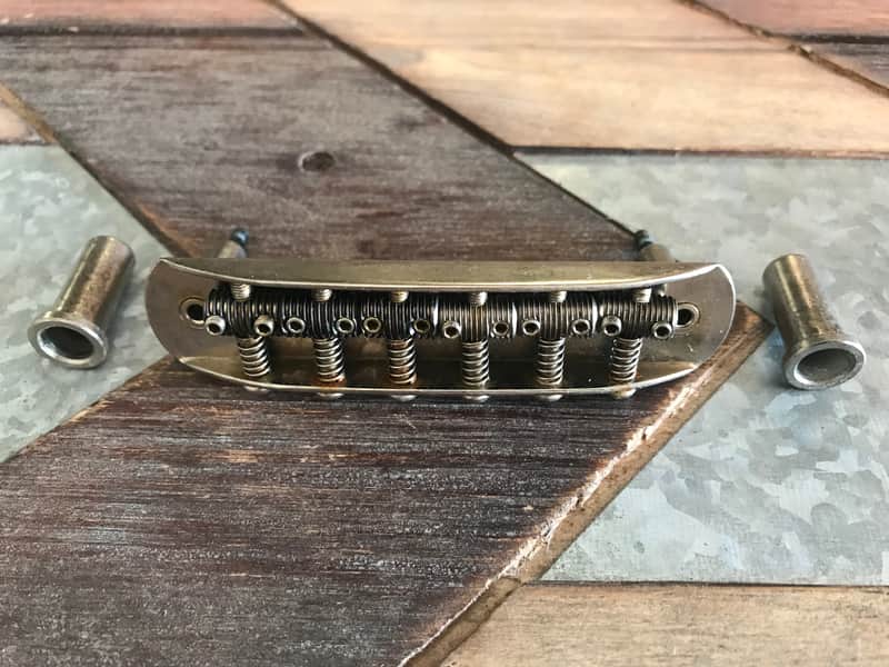 Real Life Relics Nickel Jaguar® Jazzmaster® Bridge Kit    [V9] image 1