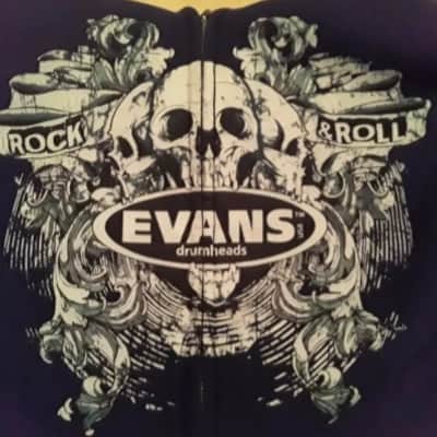 Vintage Evans Drum Heads Zippered Hoodie size: Adult XL - (*Very Rare to Find*) image 2