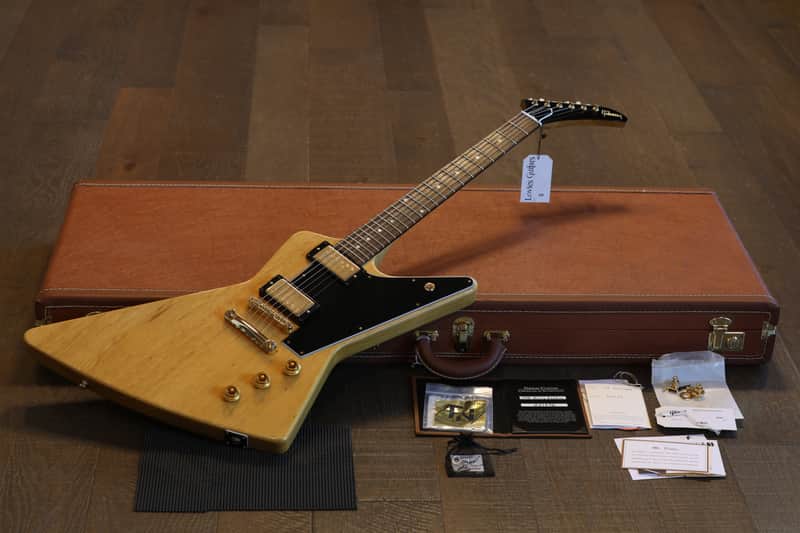 Minty! 2023 Gibson Custom Shop 1958 Explorer Korina + COA OHSC