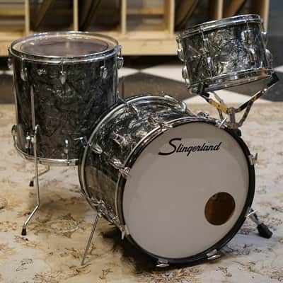 Slingerland 1958 12/16/20 Black Diamond Pearl Drum Set image 1