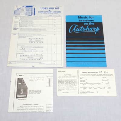 Vintage 1967-68 Oscar Schmidt Model OM-15 'Silvertone' 15-Chord Autoharp. image 14