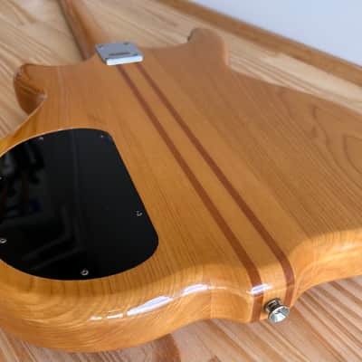 Morris Double Cutaway HH Alembic Clone 1970s 1980s - Natural Transparent in Excellent Condition with Brown Vinylex Gigbag image 16