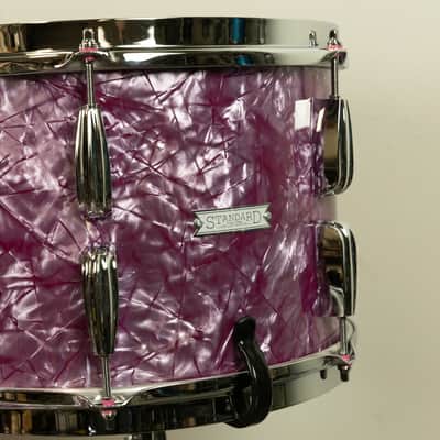 Standard Drum Co. "Super 66" Pomegranate Pearl Drum Set image 4