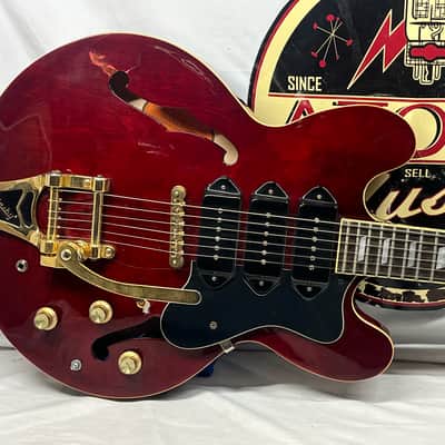 Epiphone Riviera P93 WR Semi-Hollow Body Electric Guitar - Wine Red image 2