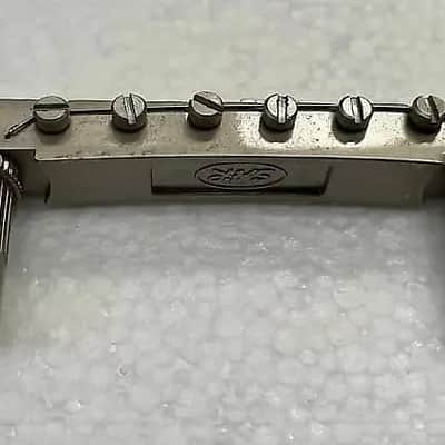 Satin Nickel Finish Guitar Tune O Matic Bridge and Tailpiece image 7