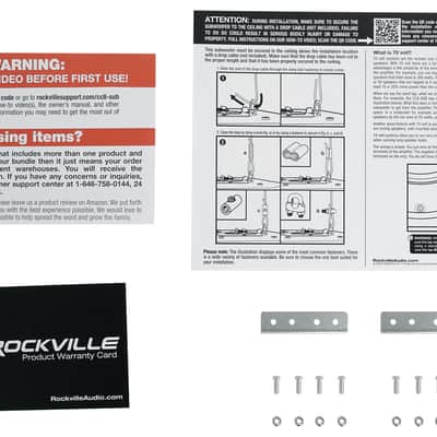 Rockville CC8-SUB 8” Commercial/Restaurant 70V Ceiling Subwoofer Sub+Rough-In Kit image 12