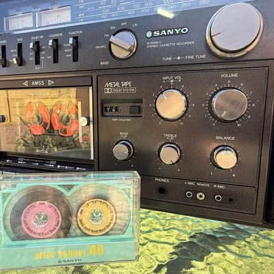 Sanyo M 9998LU Rare Vintage Cassette Boombox Getto blaster Serviced Warranty image 17