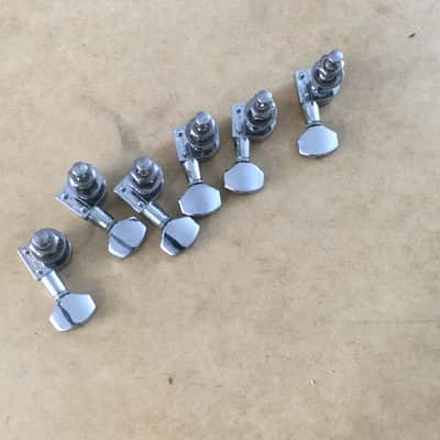Vintage Genuine Fender Squier 2 Pin Mount Guitar Tuners Light Relic Drilled Post image 6