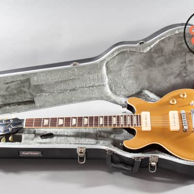 2011 Gibson Les Paul Double Cutaway P-90 Goldtop w/ Hard-Shell Case image 2
