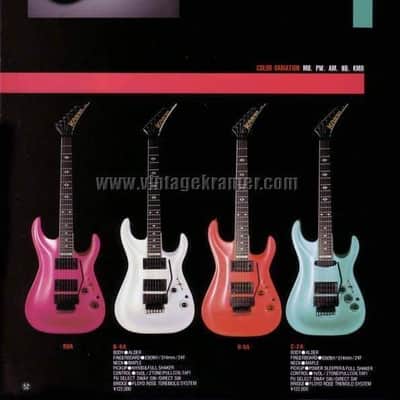 Kramer C-1 Grace Series 1989 Flip Flop Blue Metallic image 12