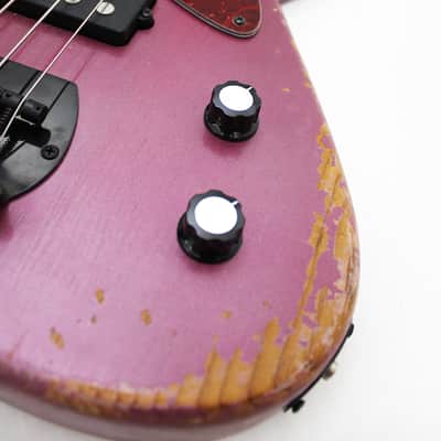 DWG Custom 34" Proto 4-String Bass Guitar Relic Roasted Pine image 20