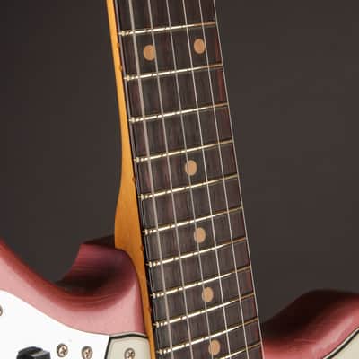 Fender Custom Shop 1963 Jaguar 2024 - Aged Burgundy Mist Metallic Journeyman image 11