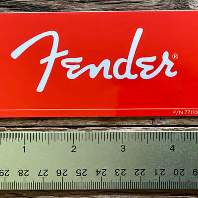 RARE Fender Sticker 3 Pack RED Limited Edition Guitar Case Candy Decal Custom Shop P/N 7711009000 image 3