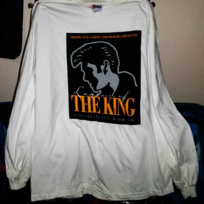 elvis presley legend of the king new xl long sleeve sweatshirt - rock n roll pop gospel r&b martin gibson guitars image 2