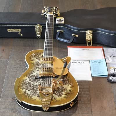 MINTY! 2024 Gretsch Limited Edition G6134-TG Electric Guitar Gold Paisley Penguin + COA OHSC image 1