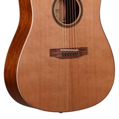 Teton STS105NT-L 105 Series Dreadnought Solid Western Red Cedar Mahogany Neck 6-String Acoustic Guitar For Left Handed Players image 3